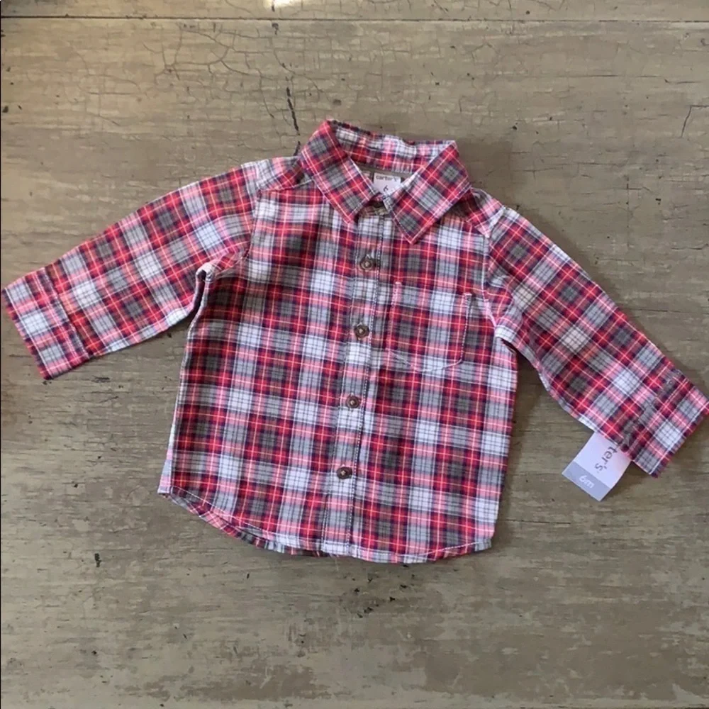 CARTER’S Plaid Button Down Shirt